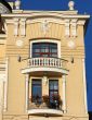  Facade of  yellow building