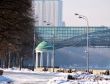 Embankment of the Moskva River in winter