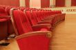 Background of red theatrical red chairs