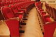 Background of red theatrical red chairs