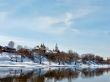 Rural landscape with church