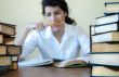 Pretty female student