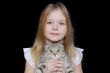 Girl with grey kitty