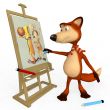 The artist in process.