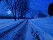 Winter Lane at Night