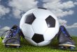 Soccer ball and shoes