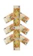 Christmas tree fifty euro banknote