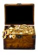 Treasure chest isolated on white background 