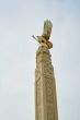 Memorial monument of an eagle with spread wings