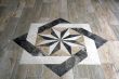 Marble floor with star shape tile