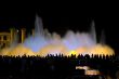 Silhouette People of Magic fountain