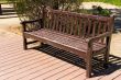 wooden park bench