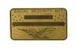 Brass Social Security Car