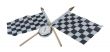 Stopwatch on Checkered Flags