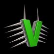 prickles letter v
