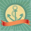 Vintage background with anchor