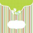 baby boy announcement card. vector illustration