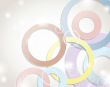 Abstract background with circles and squares