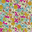Cute floral seamless background