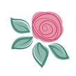 Abstract rose flower. Vector illustration