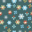 Cute floral seamless background