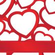 Holiday background with valentines hearts