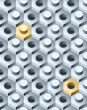 Bolts and screws 3D pattern