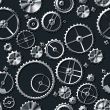 Metal gears seamless background