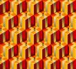 Warm colors Gift Boxes with gold ribbon