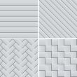 Set of four seamless patterns