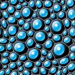 Black bubbles seamless abstract texture
