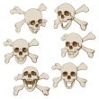 Six skulls set