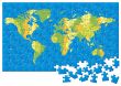 World map puzzle 