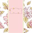 Vintage vector frame on floral background