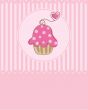 Piece of cake, cupcake vector illustration