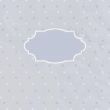 Vintage frame on polka dot background