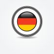 Label Germany flag in rubber stamp
