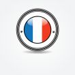 Label  with france flag in rubber stamp