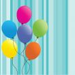 Festive background with balloons