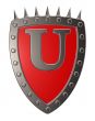 shield with letter u