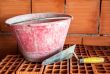 Trowel, bucket and bricks