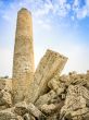 Old roman ruins column