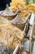 Autumn wooden cart