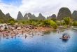 Bamboo rafting in Yangshuo li river