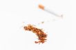 Tobacco spilled