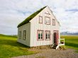 Icelandic traditional house in countryside