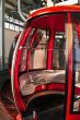 Red alpine cable car