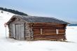 Alone winter cottage