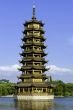 Guilin one of the twin pagodas