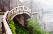 Stone bridge in Huangshan mountains